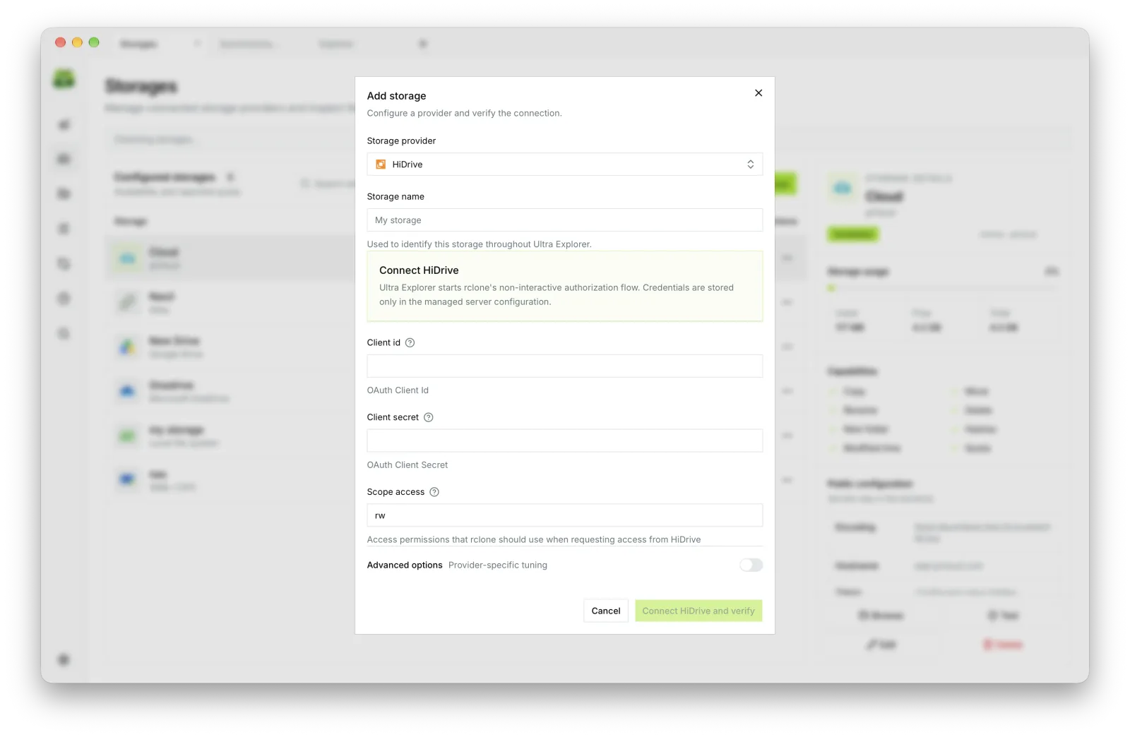 Capture HiDrive — Ultra Explorer