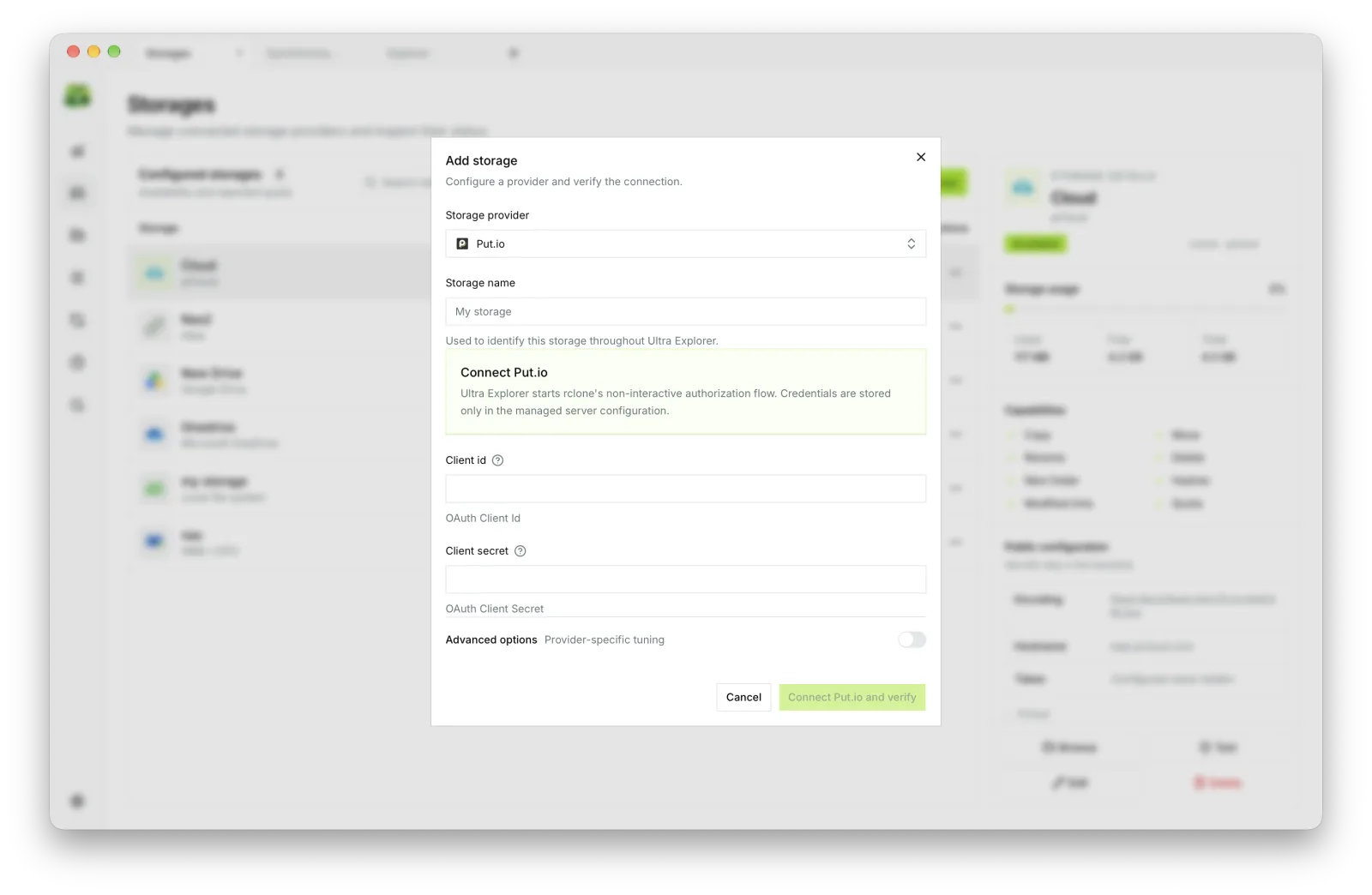 Capture Put.io — Ultra Explorer
