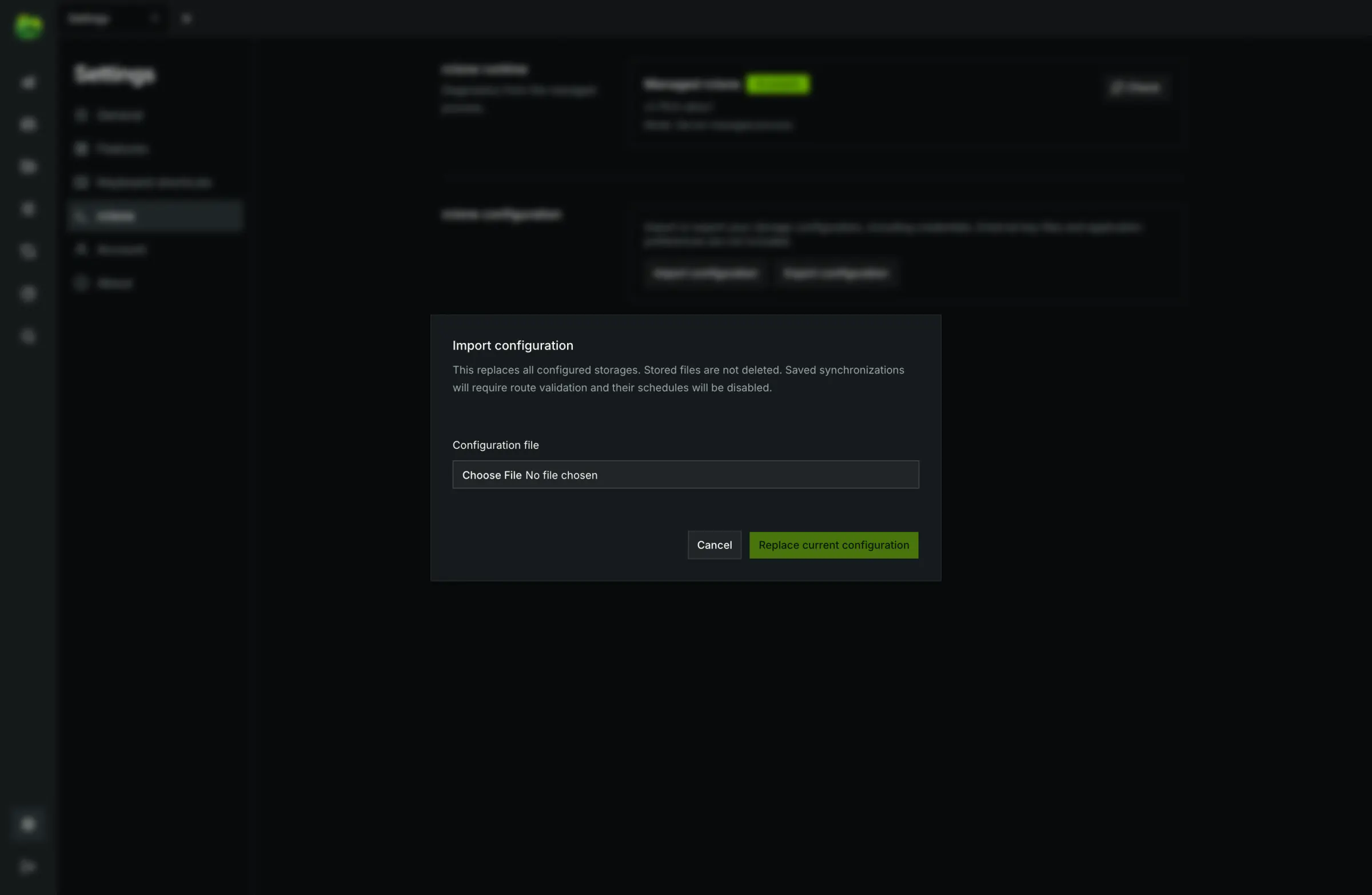 Pre-flight storage comparison and remote inventory preview before replacement.